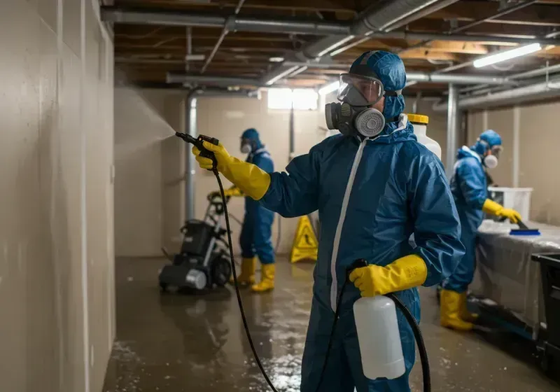 Basement Sanitization and Antimicrobial Treatment process in Shelburne, MA